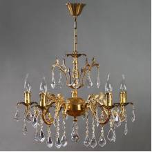 Люстра GRANADA AMBIENTE by BRIZZI 2118/5 AB Leaf Crystal