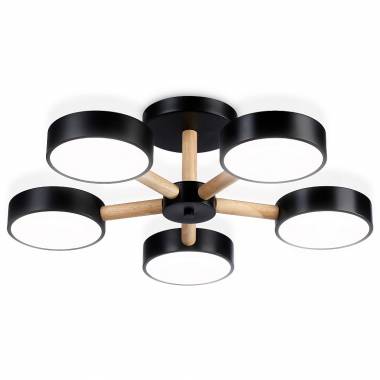 Люстра Ambrella Light FL4828/5 BK COMFORT