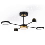 Люстра COMFORT Ambrella Light FL51632/4+1 BK/GD