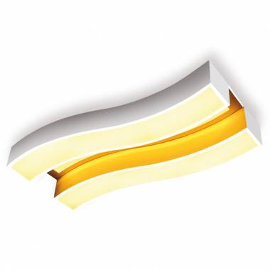 Светильник Ambrella Light FP2422 WH 60W+24W D690*300 Parus
