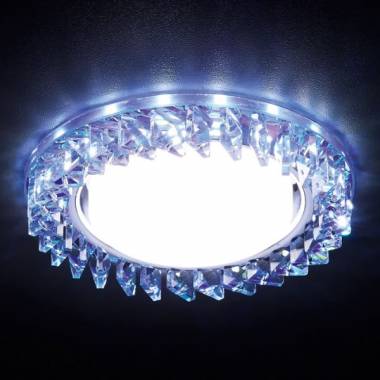 Точечный светильник Ambrella Light G255 PR/WH GX53 LED