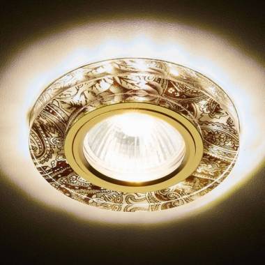 Точечный светильник Ambrella Light S223 WH-G-WA S223