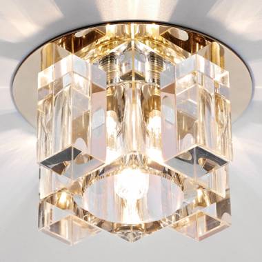Точечный светильник Ambrella Light D1037 CL/CL/G