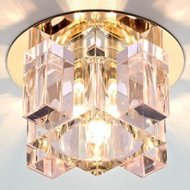 Точечный светильник Ambrella Light D1037 PI/CL/G