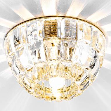 Точечный светильник Ambrella Light D4180 CL/G