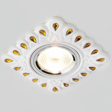 Точечный светильник Ambrella Light D5550 W/YL