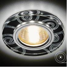 Точечный светильник S231 Ambrella Light S231 BK/CH