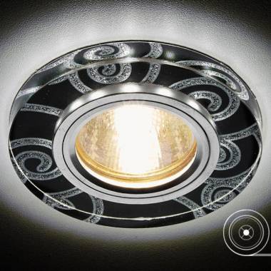 Точечный светильник Ambrella Light S231 BK/CH