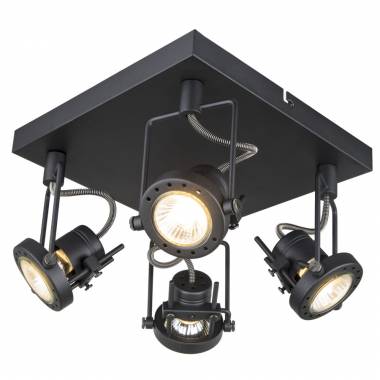 Спот Arte Lamp A4300PL-4BK Techno Light