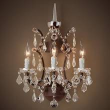 Бра 19th c. Rococo iron and clear crystal BLS 30480 Бра 19th c. Rococo iron and clear crystal BLS 30480