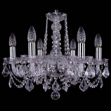 Хрустальная люстра Bohemia Ivele Crystal 1402/6/160/Ni/Leafs