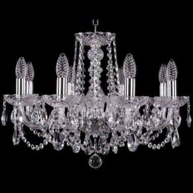 Хрустальная люстра Bohemia Ivele Crystal 1402/8/195/Ni