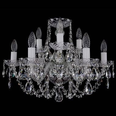 Хрустальная люстра Bohemia Ivele Crystal 1406/6+3/195/Ni