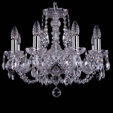 Хрустальная люстра Bohemia Ivele Crystal 1406/8/160/Ni