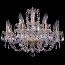 Люстра Серия 1406 Bohemia Ivele Crystal 1406/8+4/195/G/Leafs