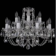 Люстра Серия 1406 Bohemia Ivele Crystal 1406/8+4/195/Ni