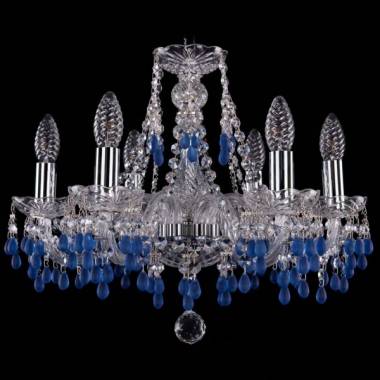 Хрустальная люстра Bohemia Ivele Crystal 1410/6/160/Ni/V3001