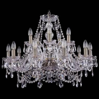 Хрустальная люстра Bohemia Ivele Crystal 1411/10+5/240/Pa