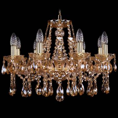 Хрустальная люстра Bohemia Ivele Crystal 1413/8/200/G/M721