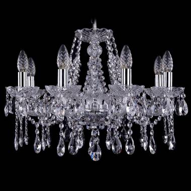 Хрустальная люстра Bohemia Ivele Crystal 1413/8/200/Ni