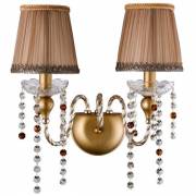 Бра ALEGRIA Crystal lux ALEGRIA AP2 GOLD-BROWN