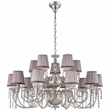Люстра Crystal Lux ALEGRIA SP10+5 SILVER-BROWN ALEGRIA