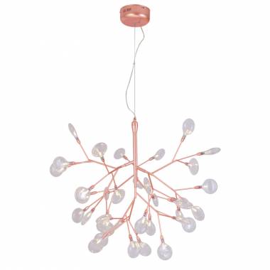 Люстра Crystal lux EVITA SP36 COPPER/TRANSPARENT