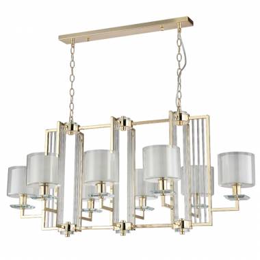 Люстра Crystal lux NICOLAS SP8 L1000 GOLD/WHITE