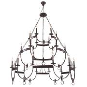 Люстра SUERTE Crystal lux SUERTE BROWN SP12+6+6
