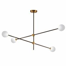 Люстра Bistro Globe Delight Collection 9389P/4 black/gold