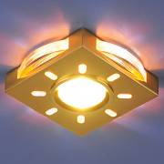 Точечный светильник Biuler Elektrostandard 1051 золото/белая подсветка (GD/WH/Led)