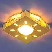 Точечный светильник Biuler Elektrostandard 1051 золото/желтая подсветка (GD/YL/Led)