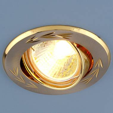 Точечный светильник Elektrostandard 704 CZ MR16 SG/N сатин золото/никель Kolidora