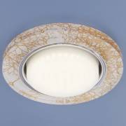 Точечный светильник Tibori Elektrostandard 1062 GX53 WH/GD белый/золотой Точечный светильник Tibori Elektrostandard 1062 GX53 WH/GD белый/золотой