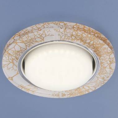 Точечный светильник Elektrostandard 1062 GX53 WH/GD белый/золотой Tibori