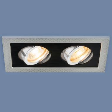 Точечный светильник Elektrostandard 1041/2 MR16 SL/BK серебро/черный Lurie