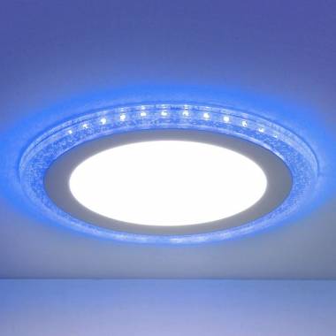 Точечный светильник Elektrostandard DLR024 10W 4200K подсветка Blue Tomikom