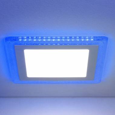 Точечный светильник Elektrostandard DLS024 18W 4200K подсветка Blue Tomikom