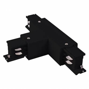 Соединитель для трехфазной шины Elektrostandard TRC-1-3-TL-BK / Коннектор Т-образный для трехфазного шинопровода левый (черный)