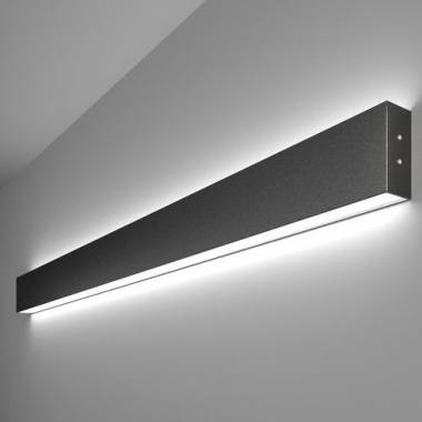 Бра Elektrostandard Линейный светодиодный накладной двусторонний светильник 103см 40W 6500K черная шагрень (01-100-40-10) Grand Бра Elektrostandard Линейный светодиодный накладной двусторонний светильник 103см 40W 6500K черная шагрень (01-100-40-10) Grand
