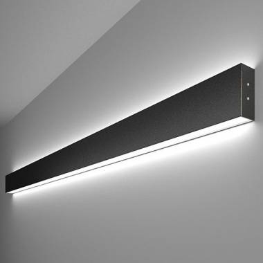 Бра Elektrostandard Линейный светодиодный накладной двусторонний светильник 128см 50W 6500K черная шагрень (01-100-40-12) Grand
