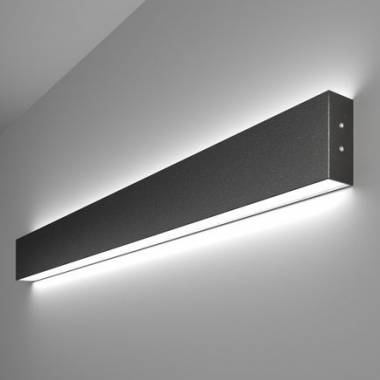 Бра Elektrostandard Линейный светодиодный накладной двусторонний светильник 78см 30W 6500K черная шагрень (01-100-40-7) Grand Бра Elektrostandard Линейный светодиодный накладной двусторонний светильник 78см 30W 6500K черная шагрень (01-100-40-7) Grand
