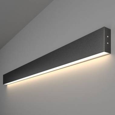 Бра Elektrostandard Линейный светодиодный накладной односторонний светильник 103см 20W 4200K черная шагрень (01-100-30-10) Grand