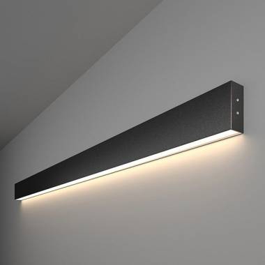 Бра Elektrostandard Линейный светодиодный накладной односторонний светильник 128см 25W 4200K черная шагрень (01-100-30-12) Grand