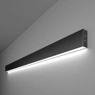 Бра Elektrostandard Линейный светодиодный накладной односторонний светильник 128см 25W 6500K черная шагрень (01-100-30-12) Grand