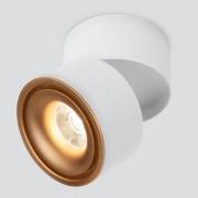 Точечный светильник Klips Elektrostandard DLR031 15W 4200K 3100 белый матовый/золото