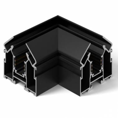 Соединитель для магнитного шинопровода Elektrostandard(Slim Magnetic) Slim Magnetic Коннектор угловой внутренний для шинопровода в натяжной потолок (черный) 85124/00