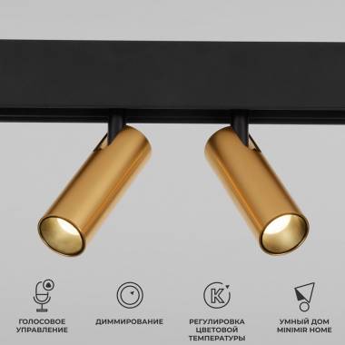 Светильник для магнитного шинопровода Elektrostandard(Slim Magnetic) 85056/01 Slim Magnetic Умный трековый светильник 14W 2700-6500K Dim Dual (латунь)