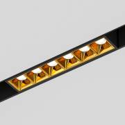  Slim Magnetic Elektrostandard Slim Magnetic Трековый светильник 6W 4000K Artas (чёрный/золото)