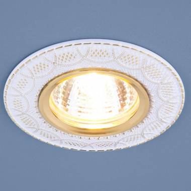 Точечный светильник Elektrostandard 7010 MR16 WH/GD белый/золото